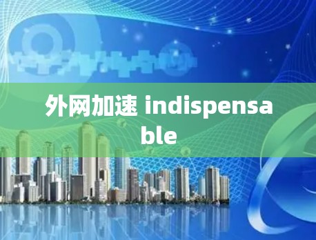 外网加速 indispensable