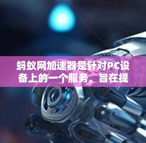 蚂蚁网加速器是针对PC设备上的一个服务，旨在提高网页加载速度，减少延迟和卡顿。以下是针对用户问题的详细说明