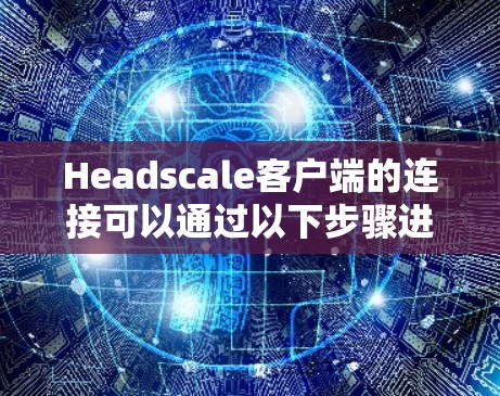 Headscale客户端的连接可以通过以下步骤进行配置和设置