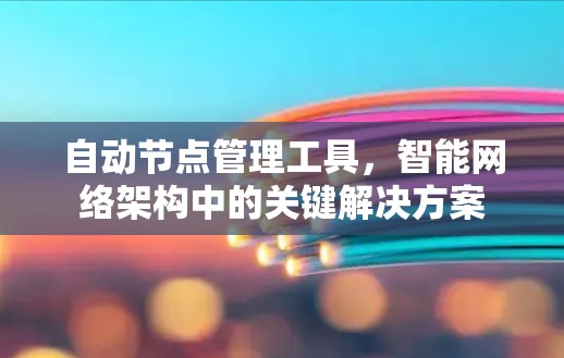 自动节点管理工具，智能网络架构中的关键解决方案